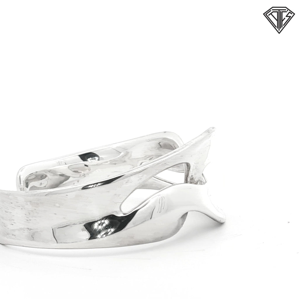 Pre-loved Ippolita Silver Chunky Interlinked Cuff