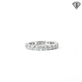 Platinum 1.00ct E VS1 Round Diamond Eternity Band Size 5