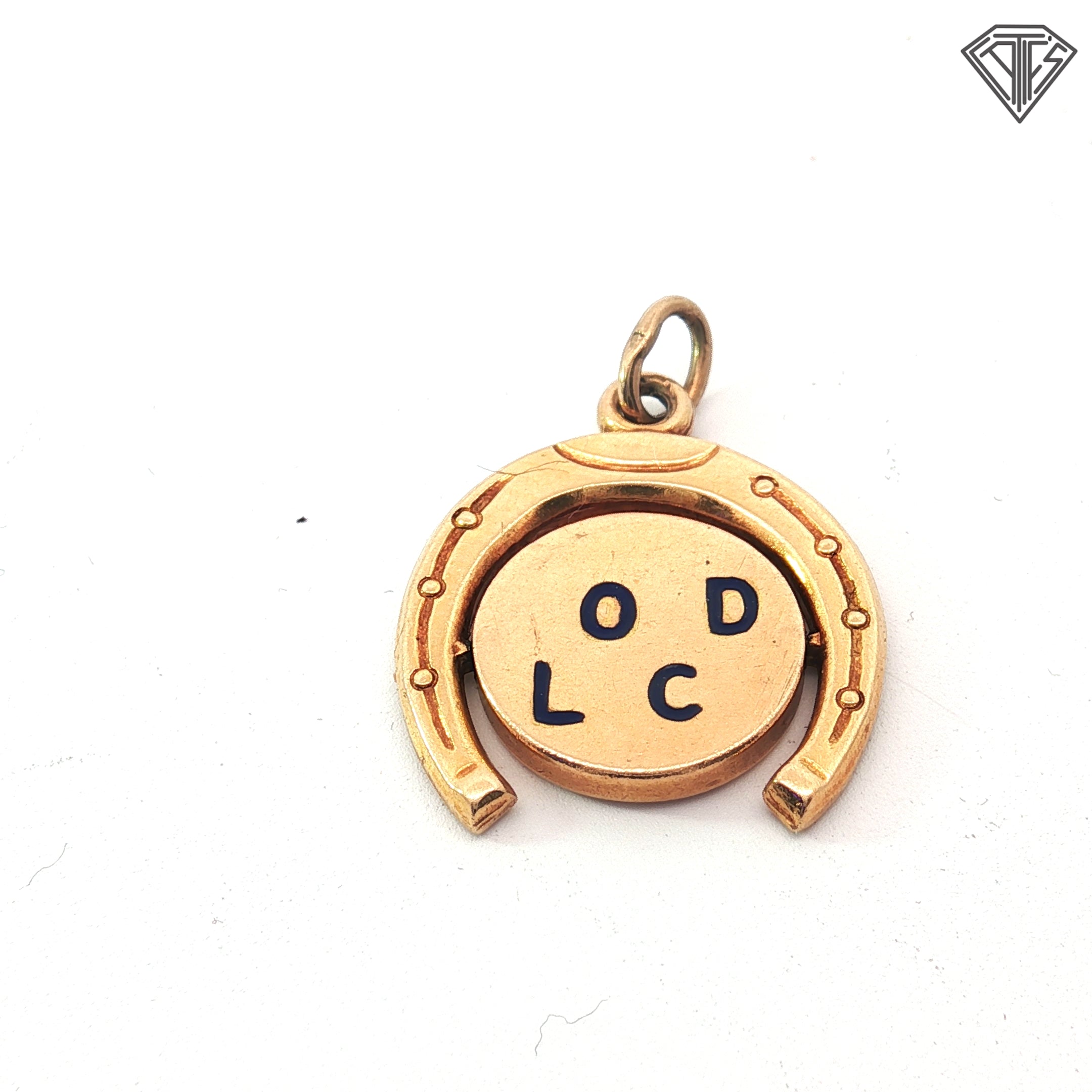 14k Yellow Gold Horse Shoe Good Luck Charm