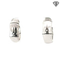 Pre-Loved John Hardy Sterling Silver "This Planted 2 Bamboo" Hoop Earrings 1" 12.6 gram