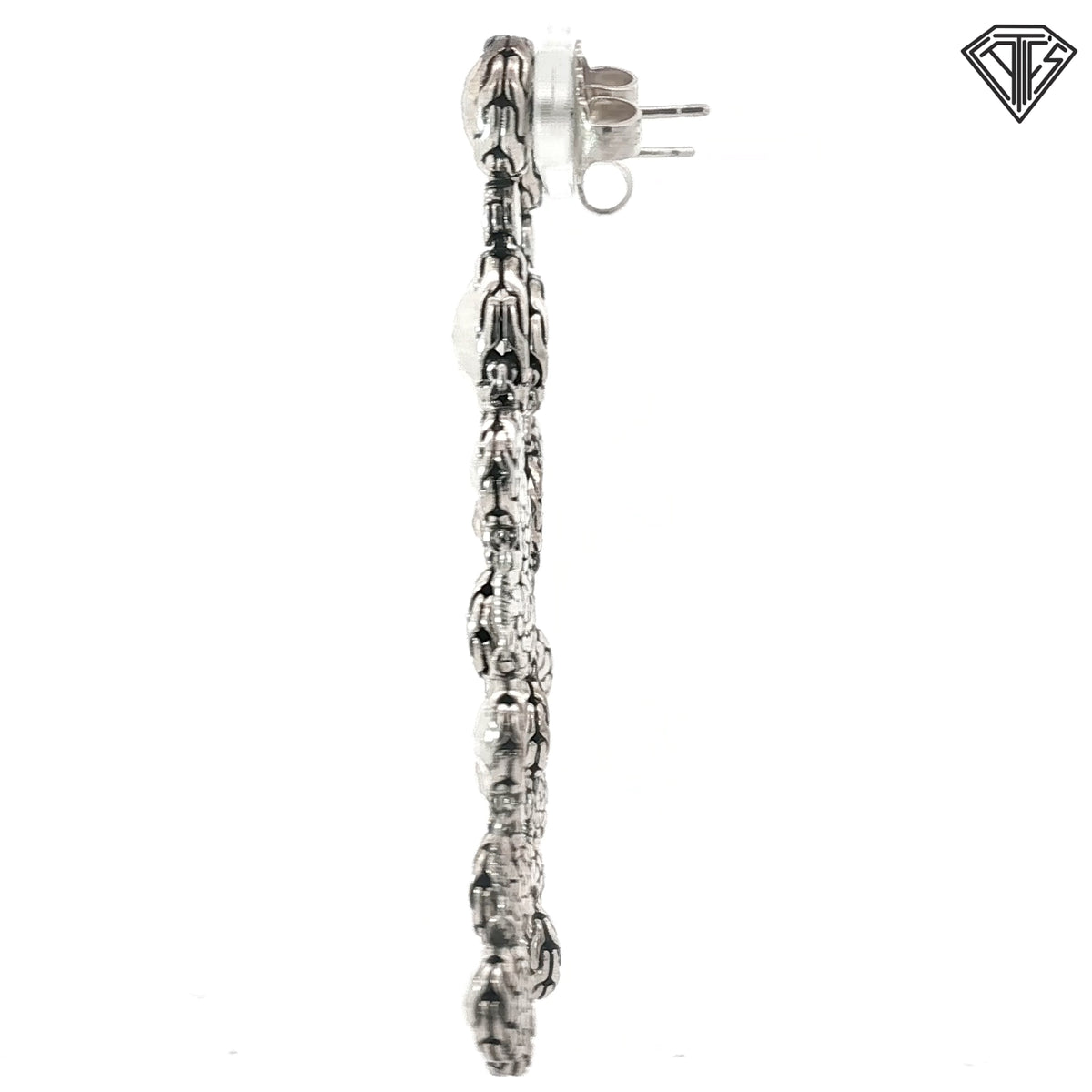 Pre-Loved Vintage John Hardy 925 Sterling Silver Raiu Chandelier Earrings