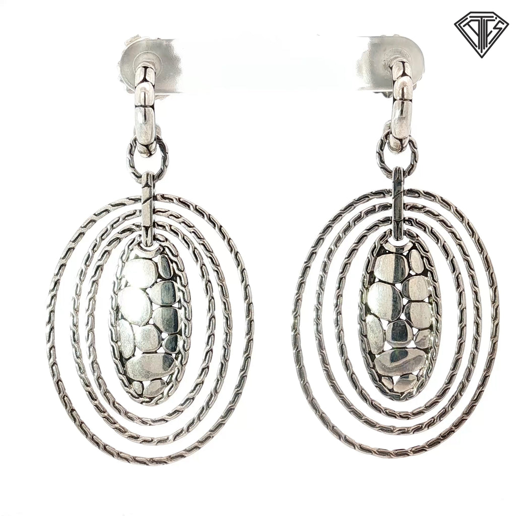 Pre-Loved John Hardy Sterling Silver Kali Zen Dangle Earrings