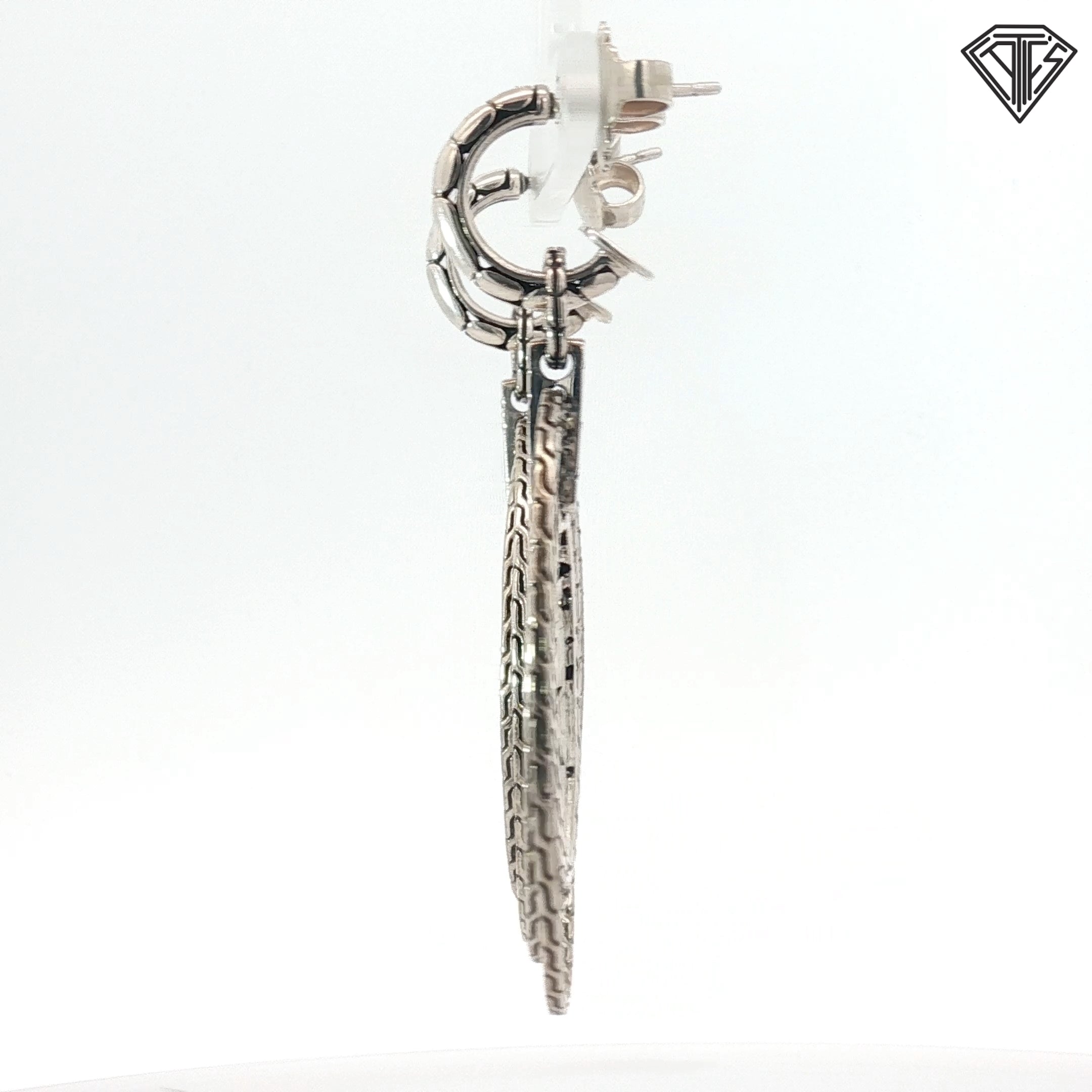 Pre-Loved John Hardy Sterling Silver Kali Zen Dangle Earrings