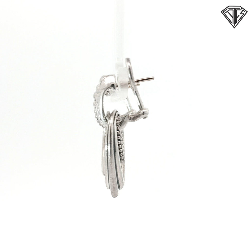 Pre-Loved Lagos Sterling Silver Tear Drop Fluted Earrings