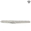 14k White Gold 2.00ct H/ I  SI2/ I1 Round Diamond Bezel Set Tennis Bracelet