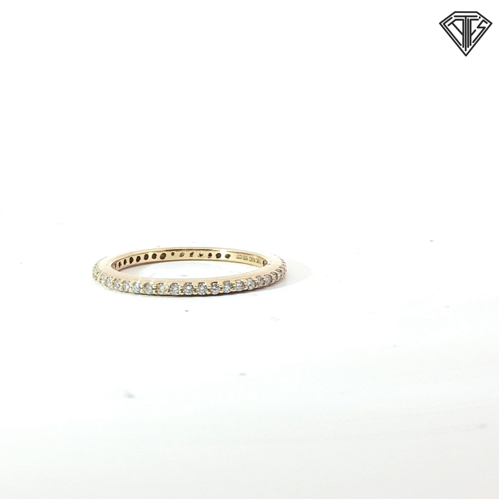 14k Yellow Gold .50ct G VS2 Round Diamond Eternity Band Size 8.5