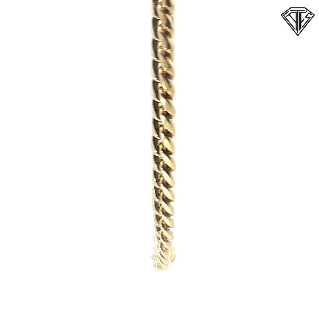 10k Yellow Gold Hollow Cuban Link Necklace 22.5 gram 16"inch