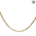 14k Yellow Gold Round Twisted Wheat Chain 9 gram 18" inch