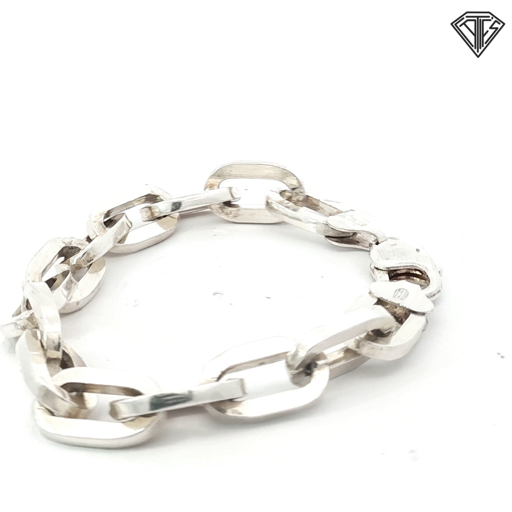 Sterling Silver Men Link Bracelet 38.00 gram 8"inch