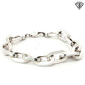 Sterling Silver Men Link Bracelet 38.00 gram 8"inch