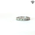14k White Gold 1.00ct G VS2 Baguette Cut Diamond Eternity Band Size 5 1/2