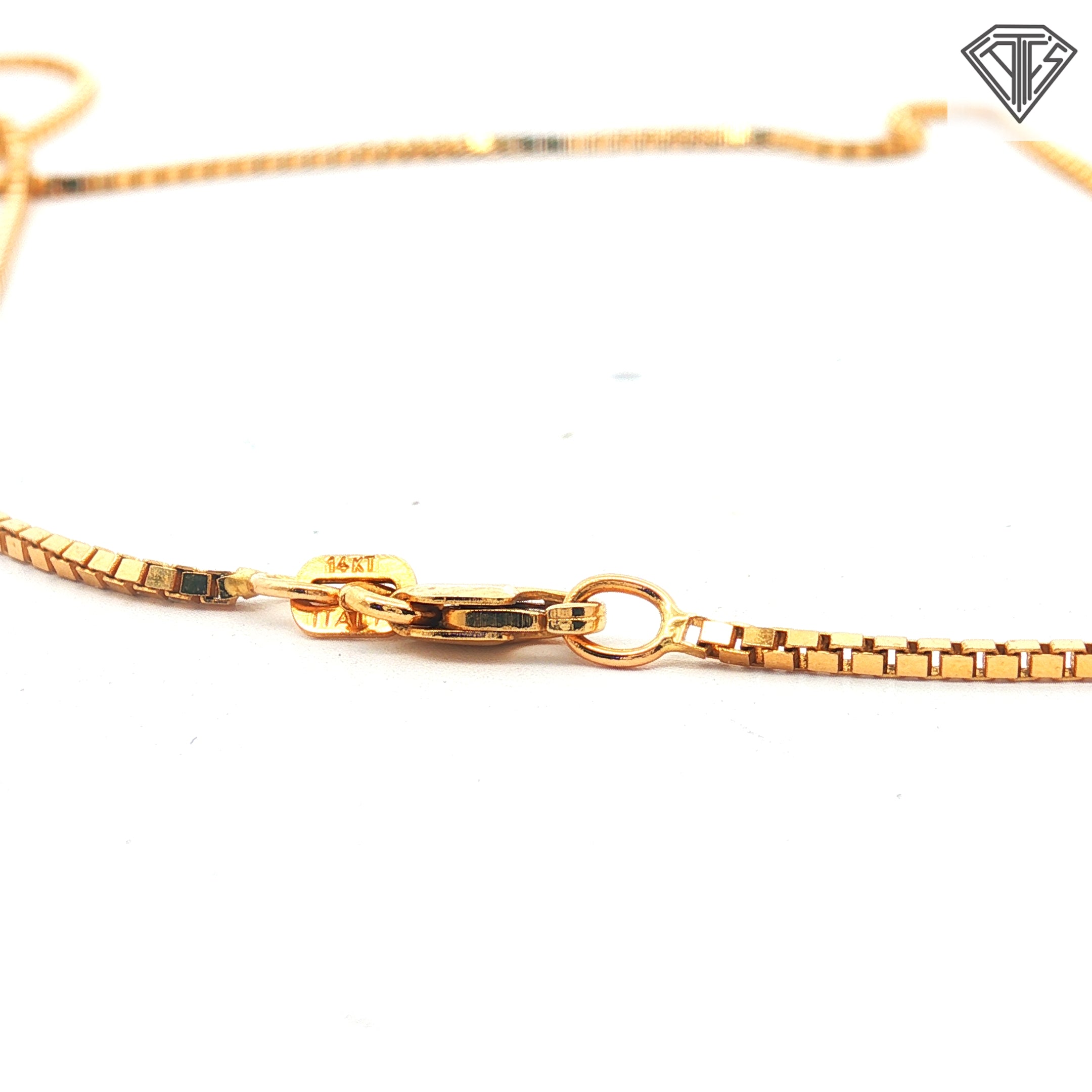 14kYellow Gold Box Chain 4.4 gram 18"inch