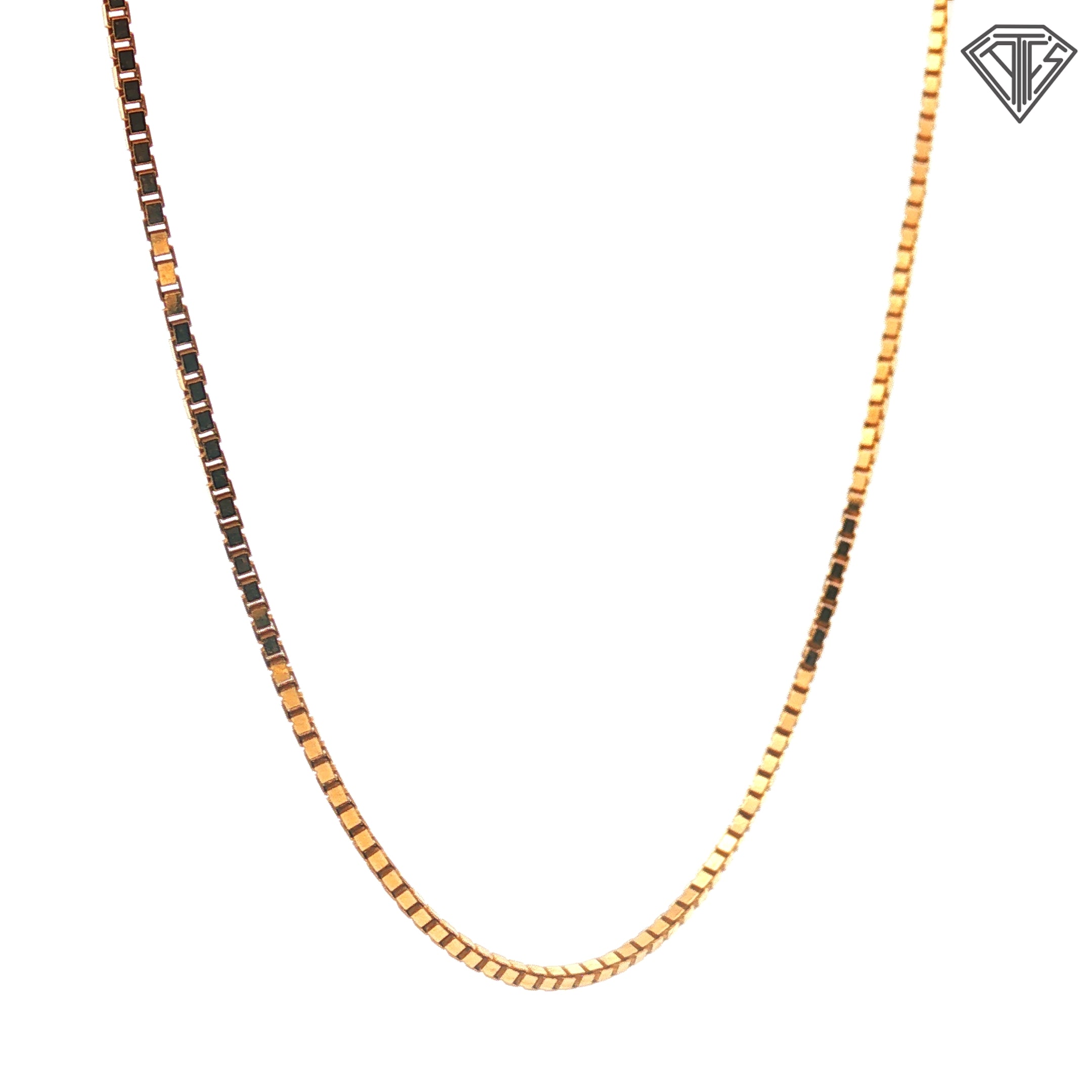 14kYellow Gold Box Chain 4.4 gram 18"inch