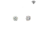 14k White Gold 1.50ct G/H SI1/ SI2 Round Stud Earrings