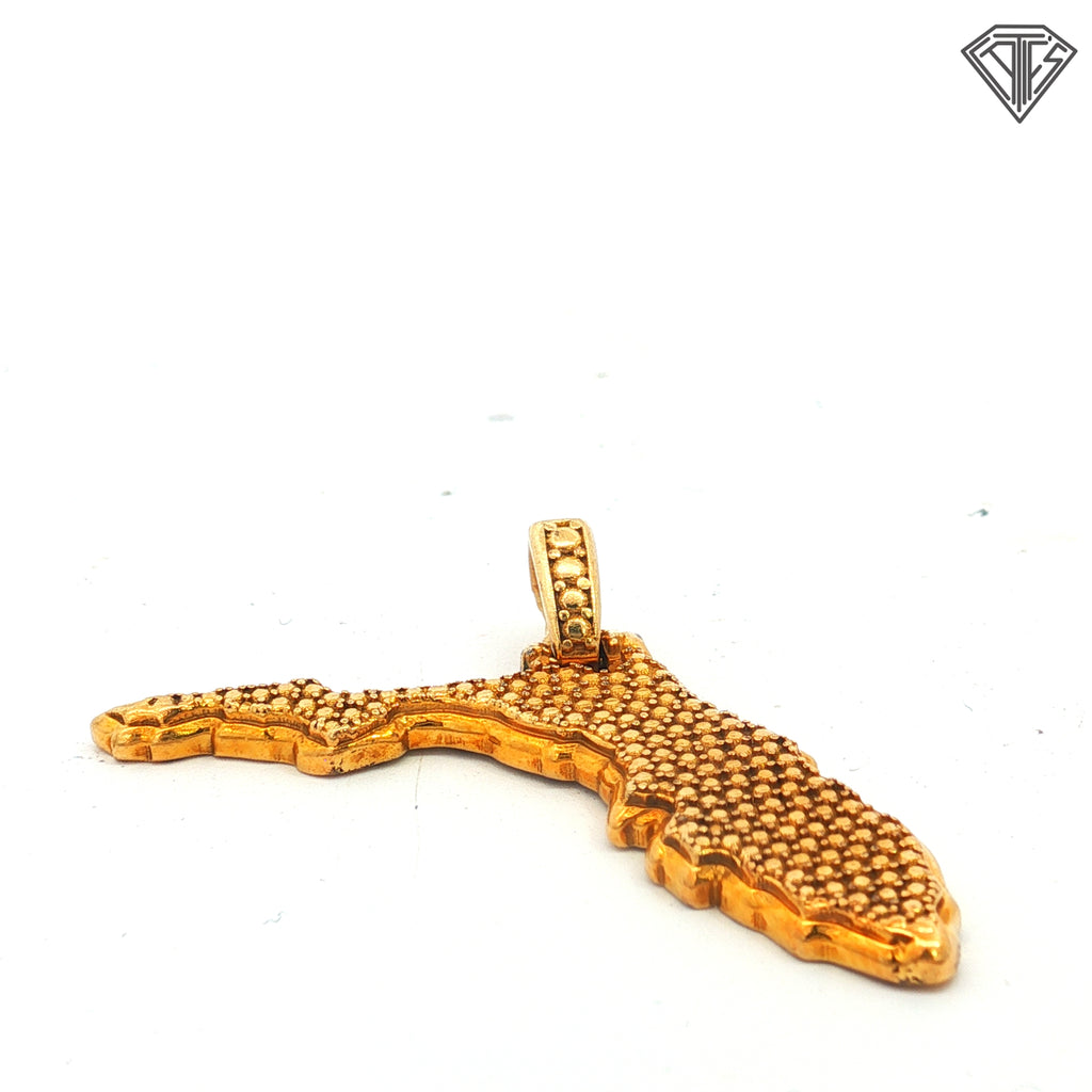 10k Yellow Gold Florida Pendant 2.6 gram