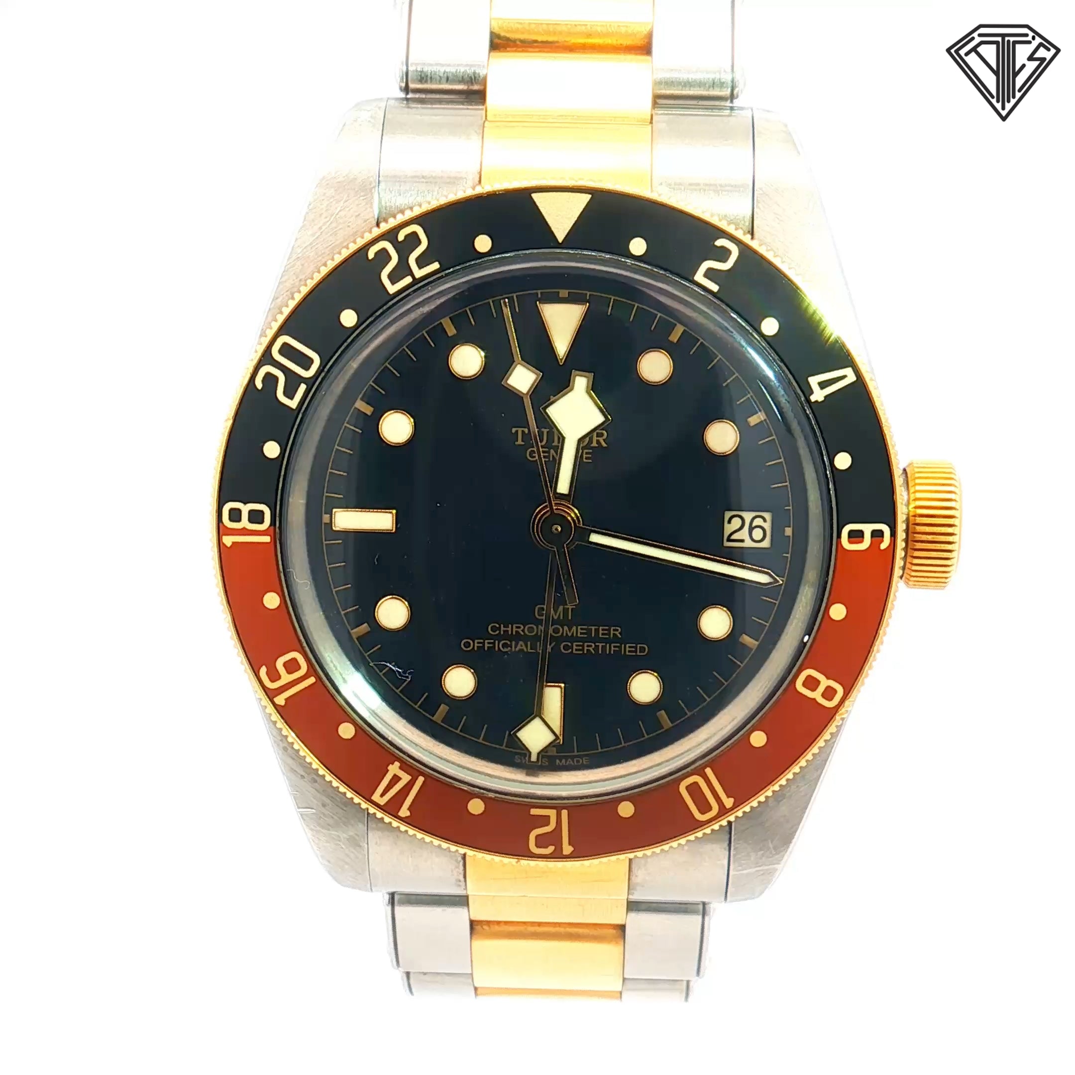 Pre-Owned Tudor Black Bay GMT Root Beer Two-Tone Automatic Movement 41 mm Watch