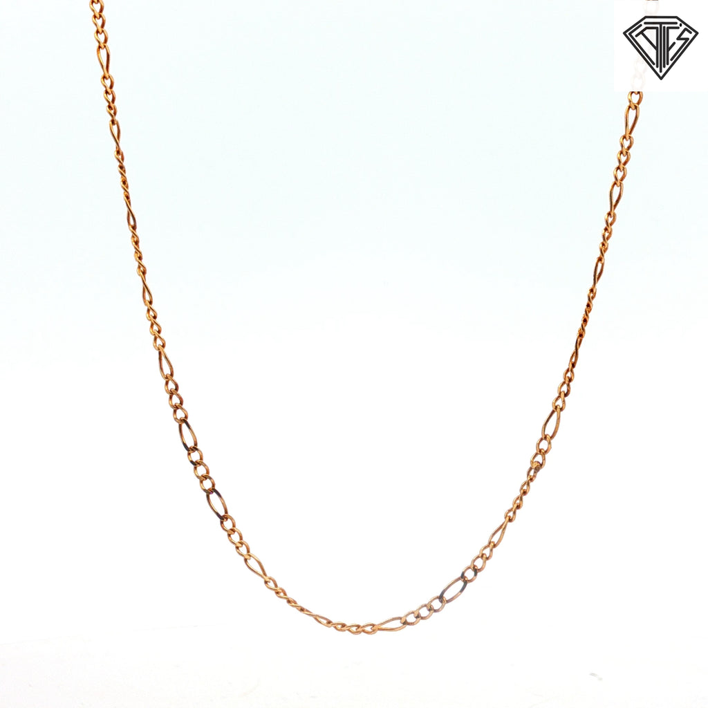 14k Yellow Gold  Figaro 1.80 gram 16"inch