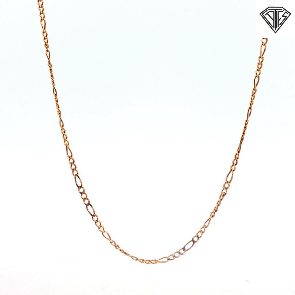 14k Yellow Gold  Figaro 1.80 gram 16"inch