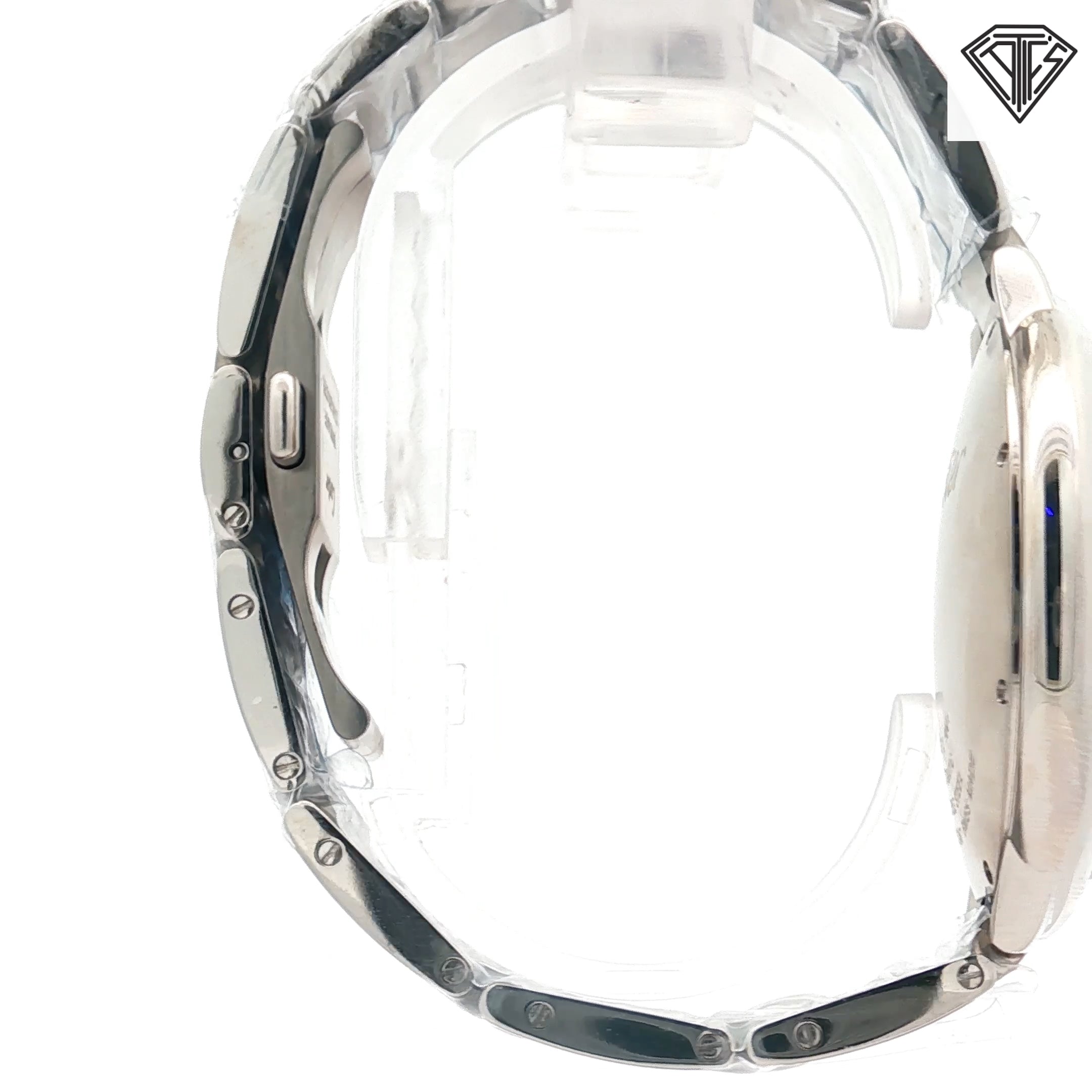 Pre-Owned Ballon Bleu De Cartier / White Dial/ Stainless Steel Case and Band /42mm/ Automatic