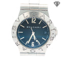 Pre-Owned Bvlgari Diagono / Automatic/ 38mm/ Stainless Steel Case and Band/ Black Dial