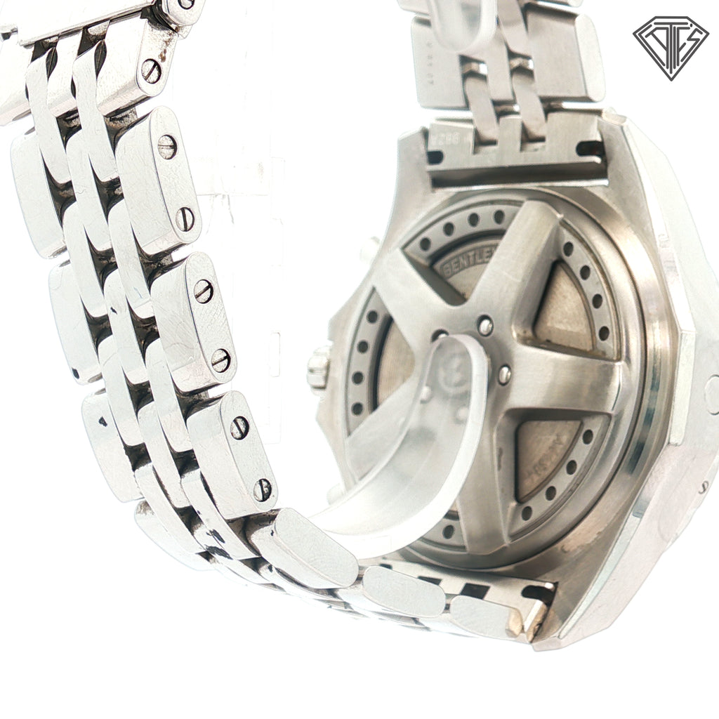 Pre-Owned Breitling Bentley 6.75 with Silver Dial/ Stainless Steel Case/ 49mm/ Chronograph/ Box and Paper