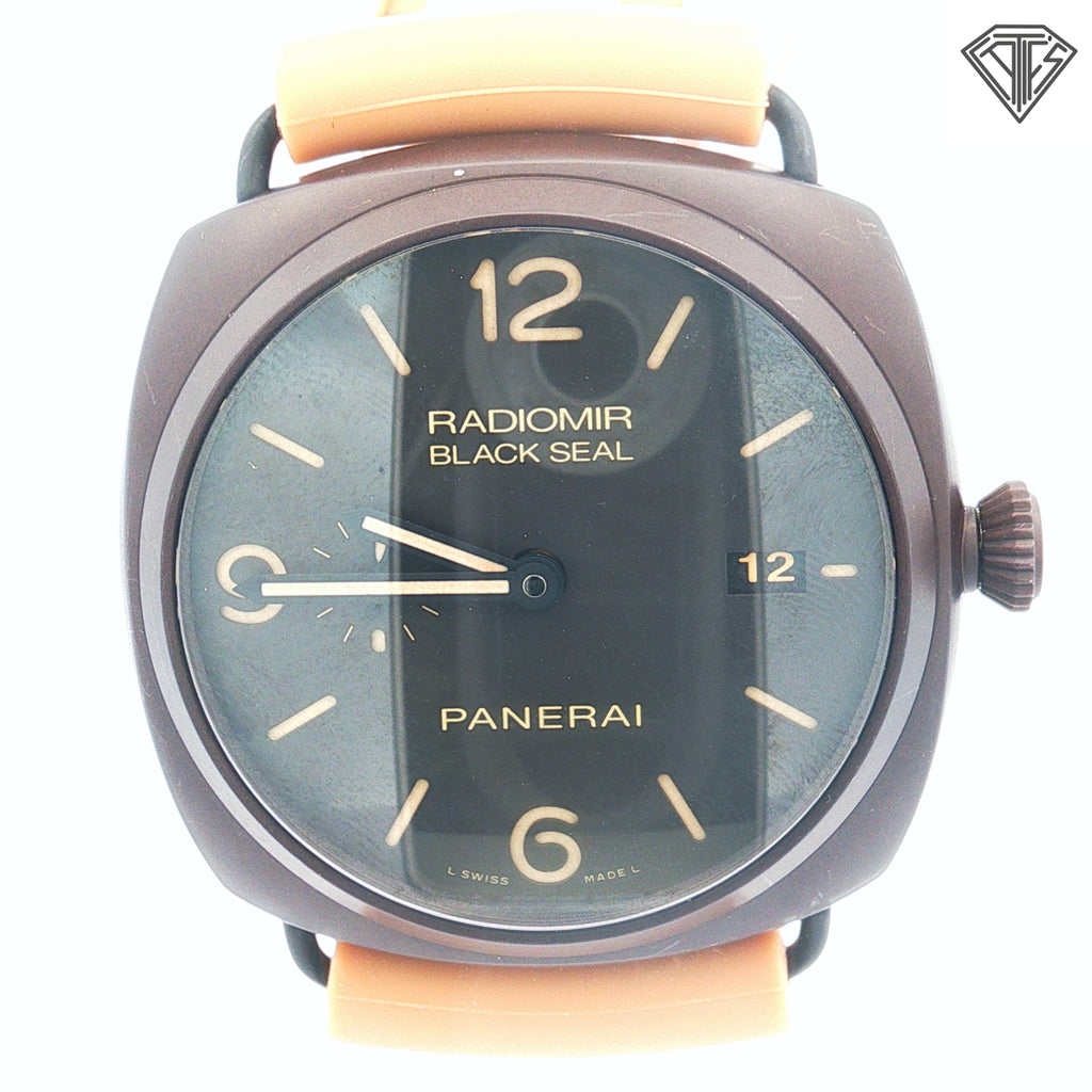 Pre-Owned Panerai Radiomir Black Seal 3 Day / Automatic/ 45mm/ Rubber Band/ Case Material Ceramic