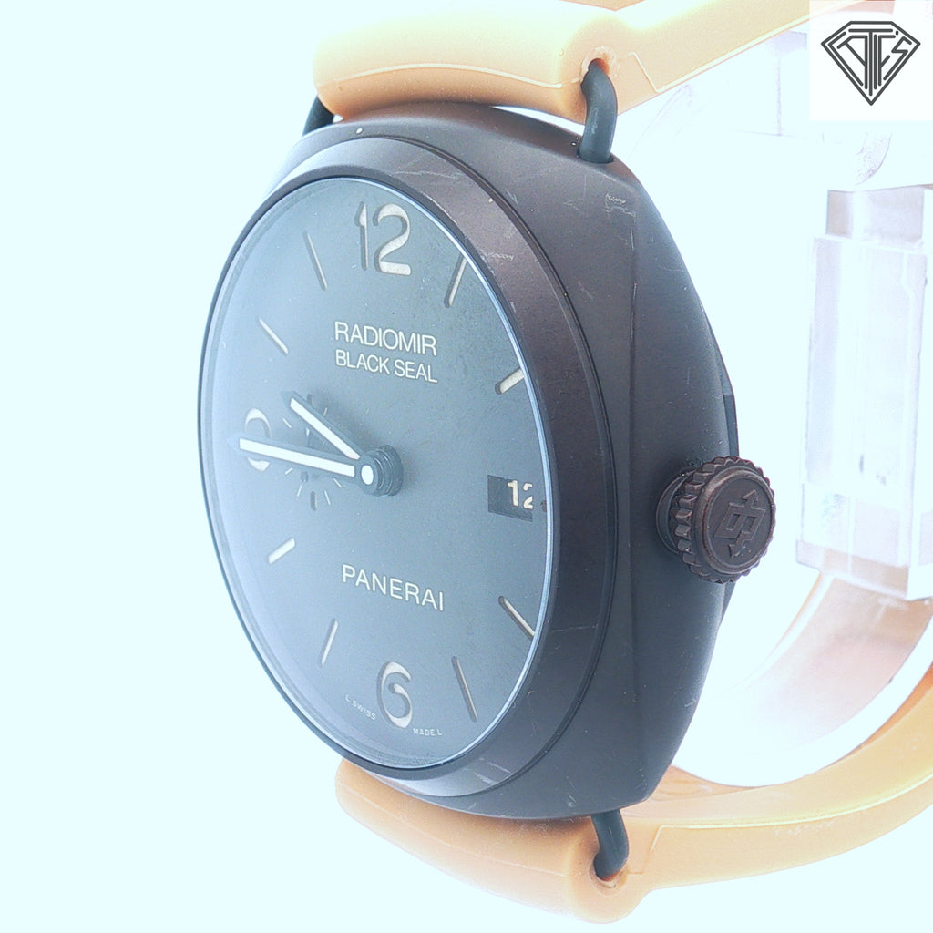 Pre-Owned Panerai Radiomir Black Seal 3 Day / Automatic/ 45mm/ Rubber Band/ Case Material Ceramic
