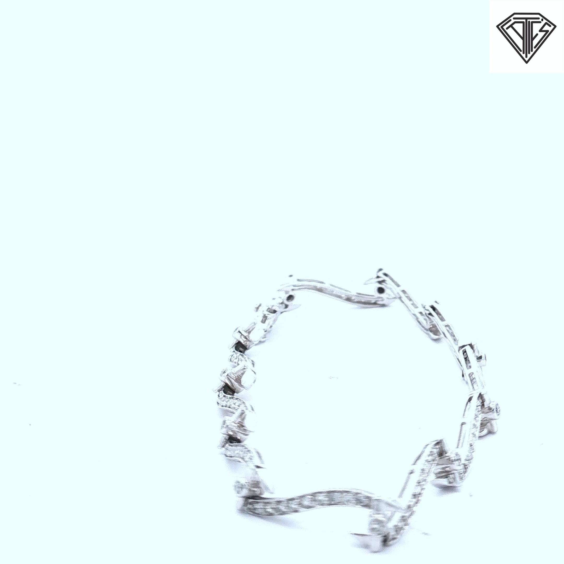 14k White Gold 1.50ct G SI1 Round Diamond Bracelet 8.7 gram 7"inch