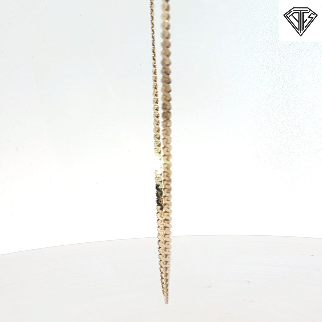14k Yellow Gold Mariner Link Chocker Necklace 4.2 gram 15"inch