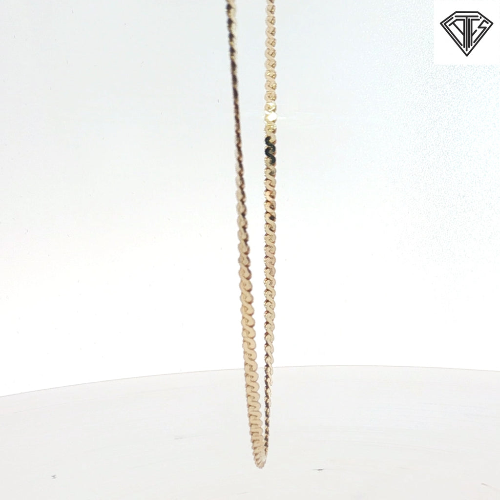 14k Yellow Gold Mariner Link Chocker Necklace 4.2 gram 15"inch