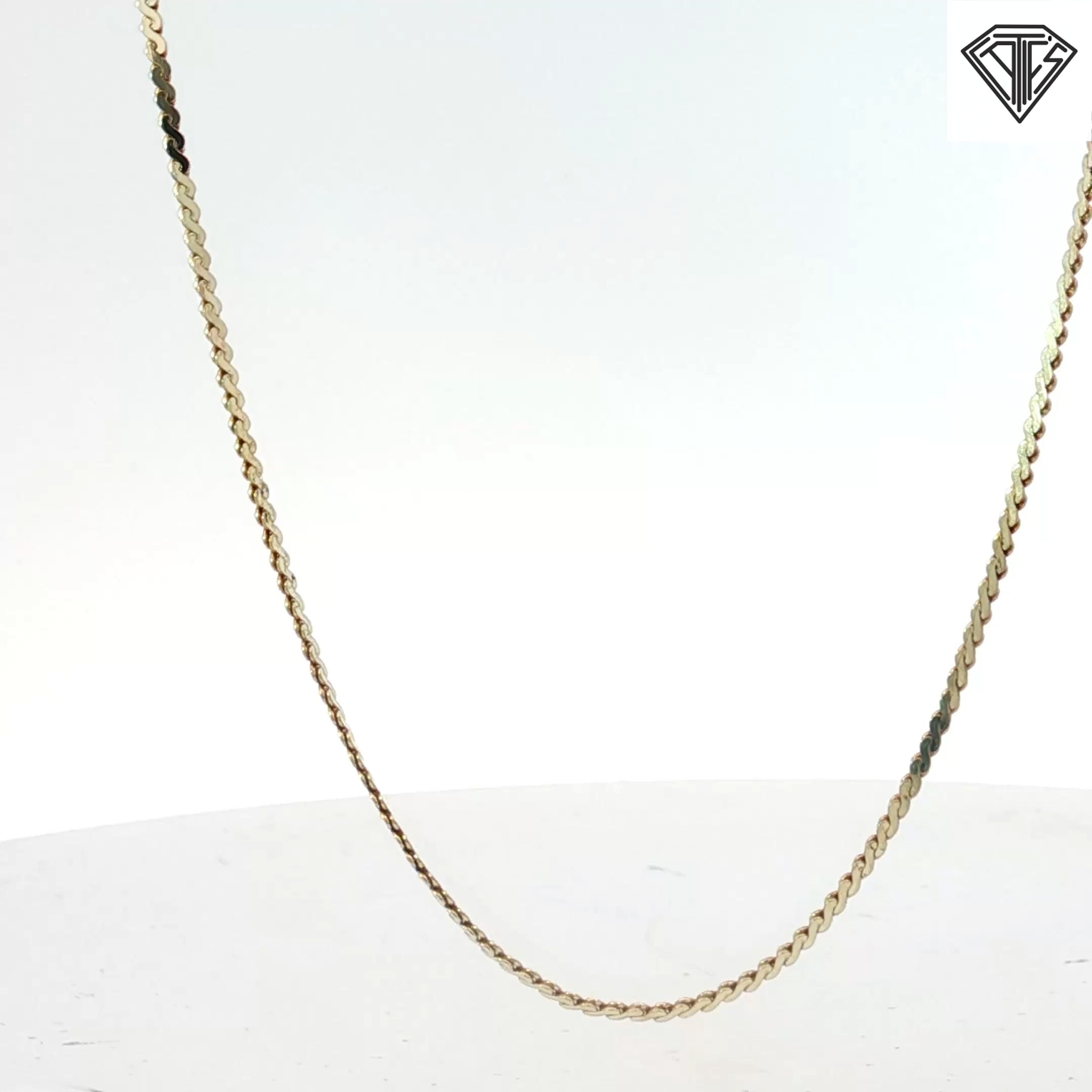 14k Yellow Gold Mariner Link Chocker Necklace 3 gram 15"inch