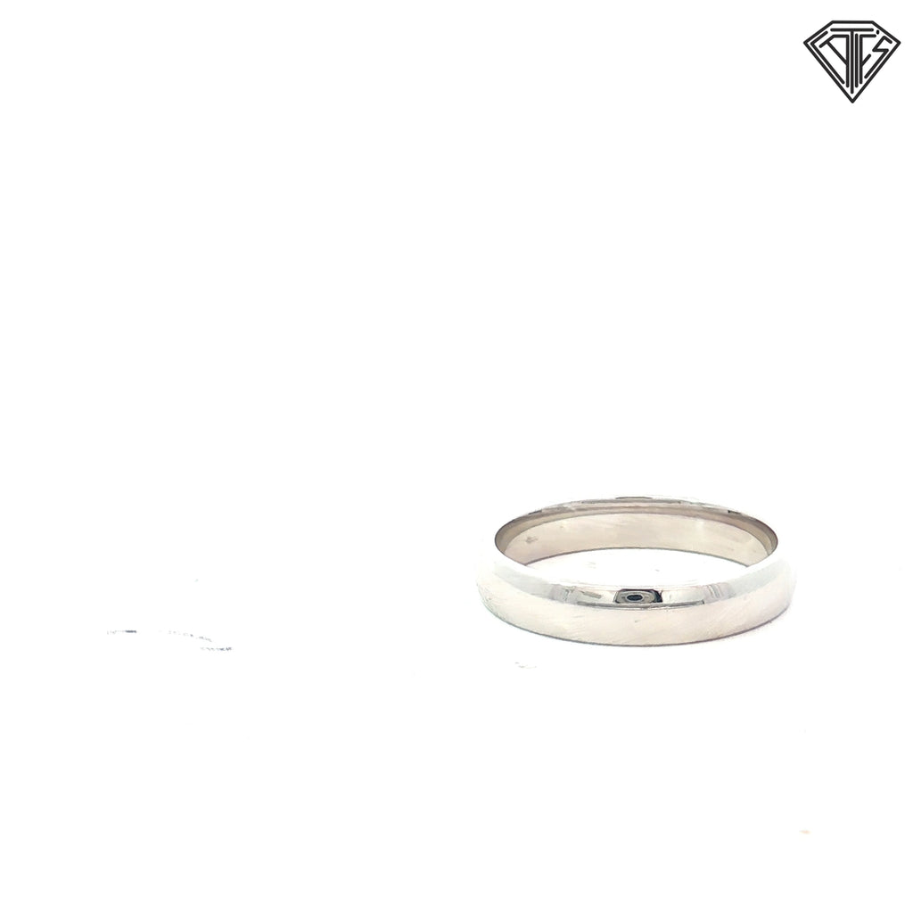 10k White Gold Light Comfort Fit 3.5mm Size 5