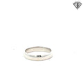 10k White Gold Light Comfort Fit 3.5mm Size 5