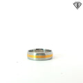 Platinum / 24k Comfort Fit Wedding Ring 6mm 9.2 gram Size 7