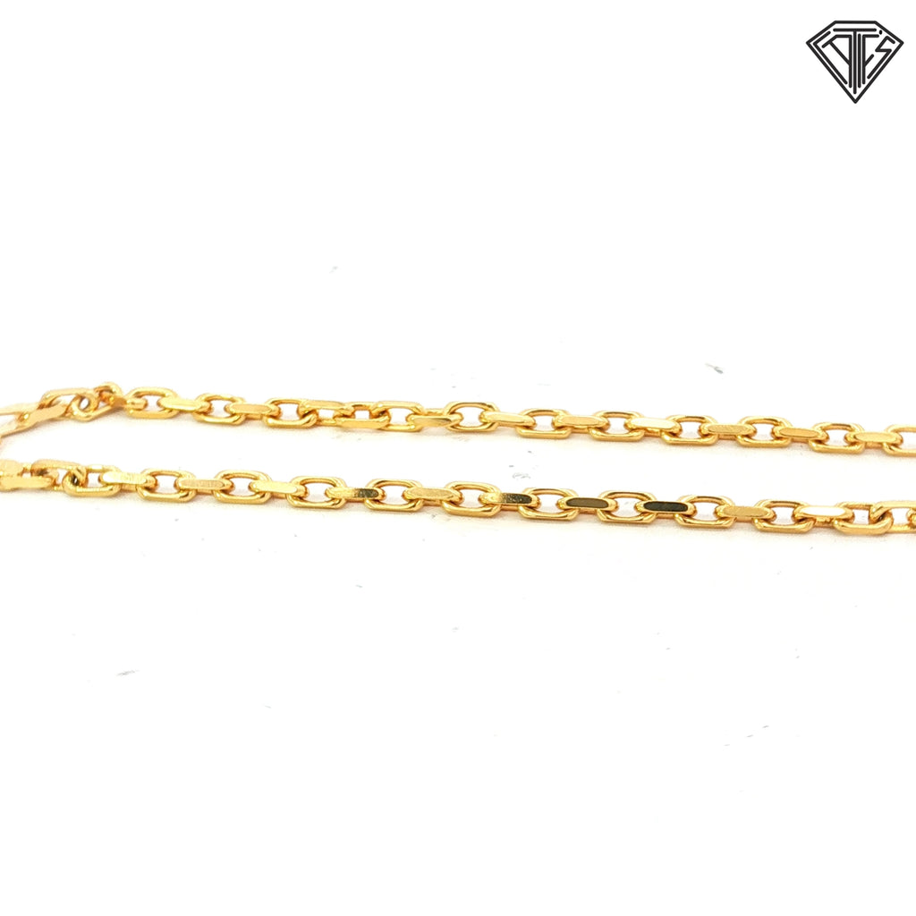 14k Yellow Gold Hermes Bracelet 5.4 gram 8"inch