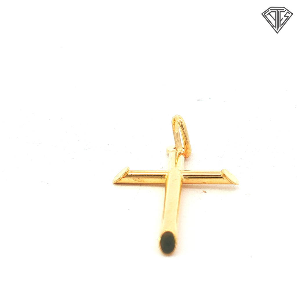 14k Yellow Gold Cross Pendant .90 gram 1"inch