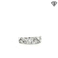 18k White Gold 1.25ct F/G VS2 Pear and Round Diamond Design By Monique Lhuiller Bliss Ring Size 6.5