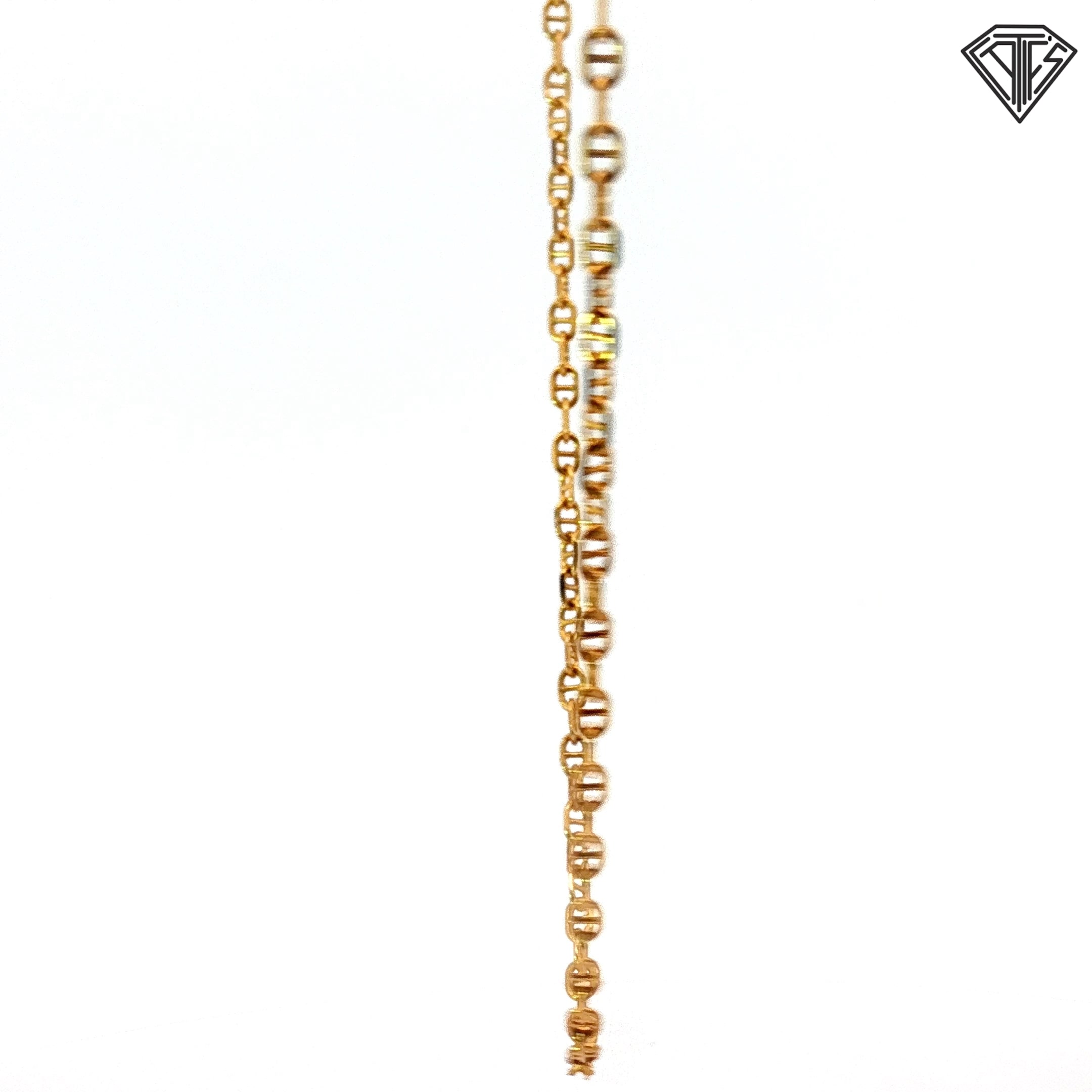 14k Yellow Gold Mariner Link Necklace 3.7 gram 2mm 16"inch