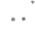 14k White Gold 2.00ct F I1 Round Diamond Stud Earrings