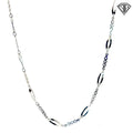 Platinum Fancy Link Necklace 4.1 gram 16"inch