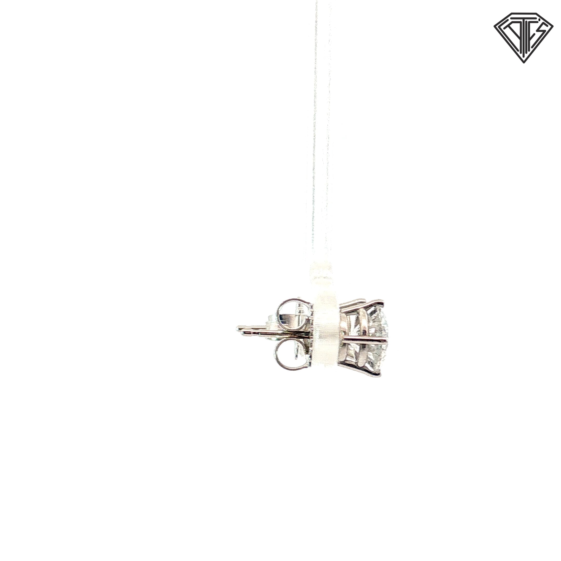14k White Gold 2.05ct F/G SI1/ SI2 Round Diamond Stud Earrings