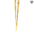 18k Two Tone Curb Link Chain Italian SuperOro 57.00 gram 22"inch Marked 1231VI (Italian Factory Code)