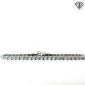 14k White Gold 5.00ct F VS2 Round Diamond Tennis Bracelet