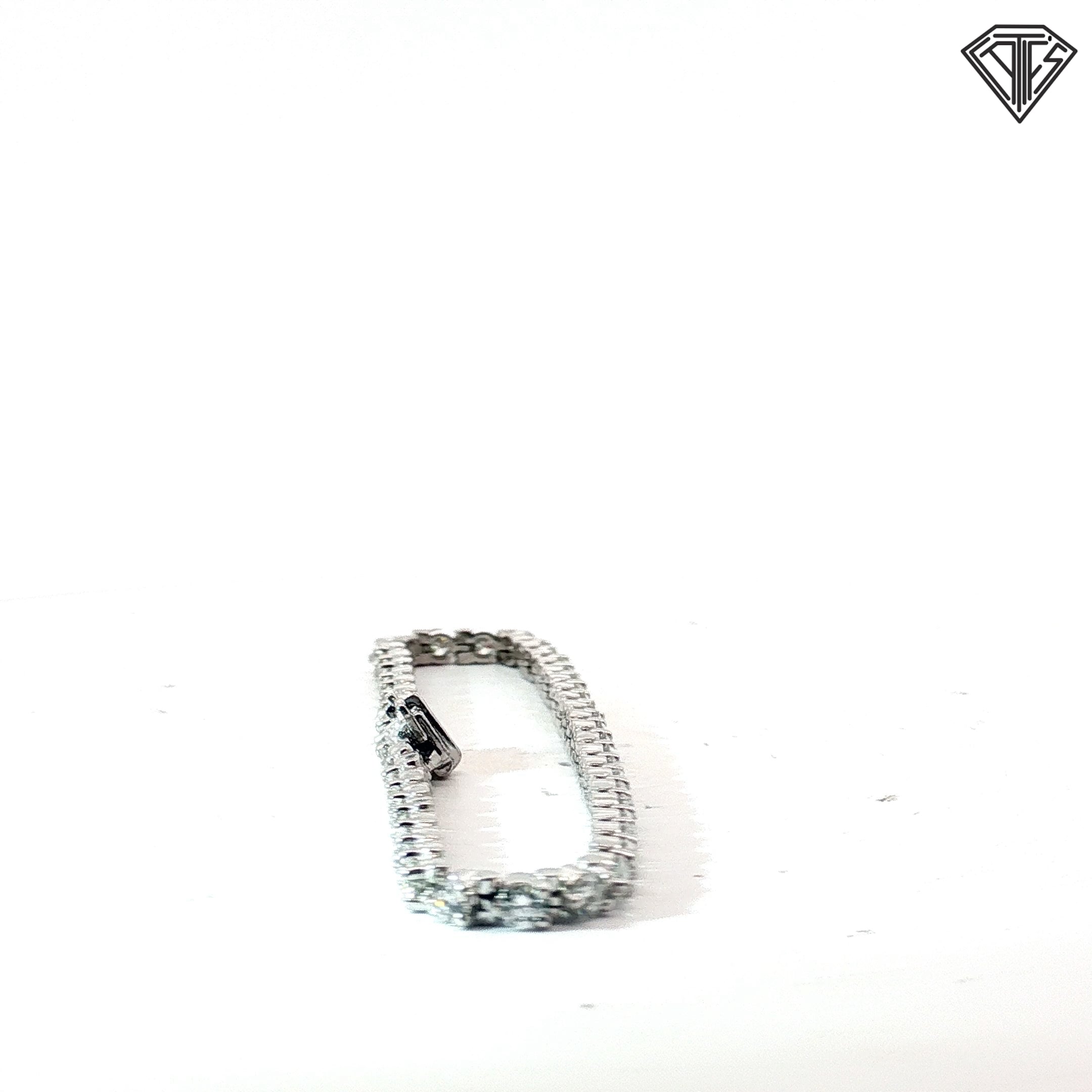 14k White Gold 5.00ct F VS2 Round Diamond Tennis Bracelet