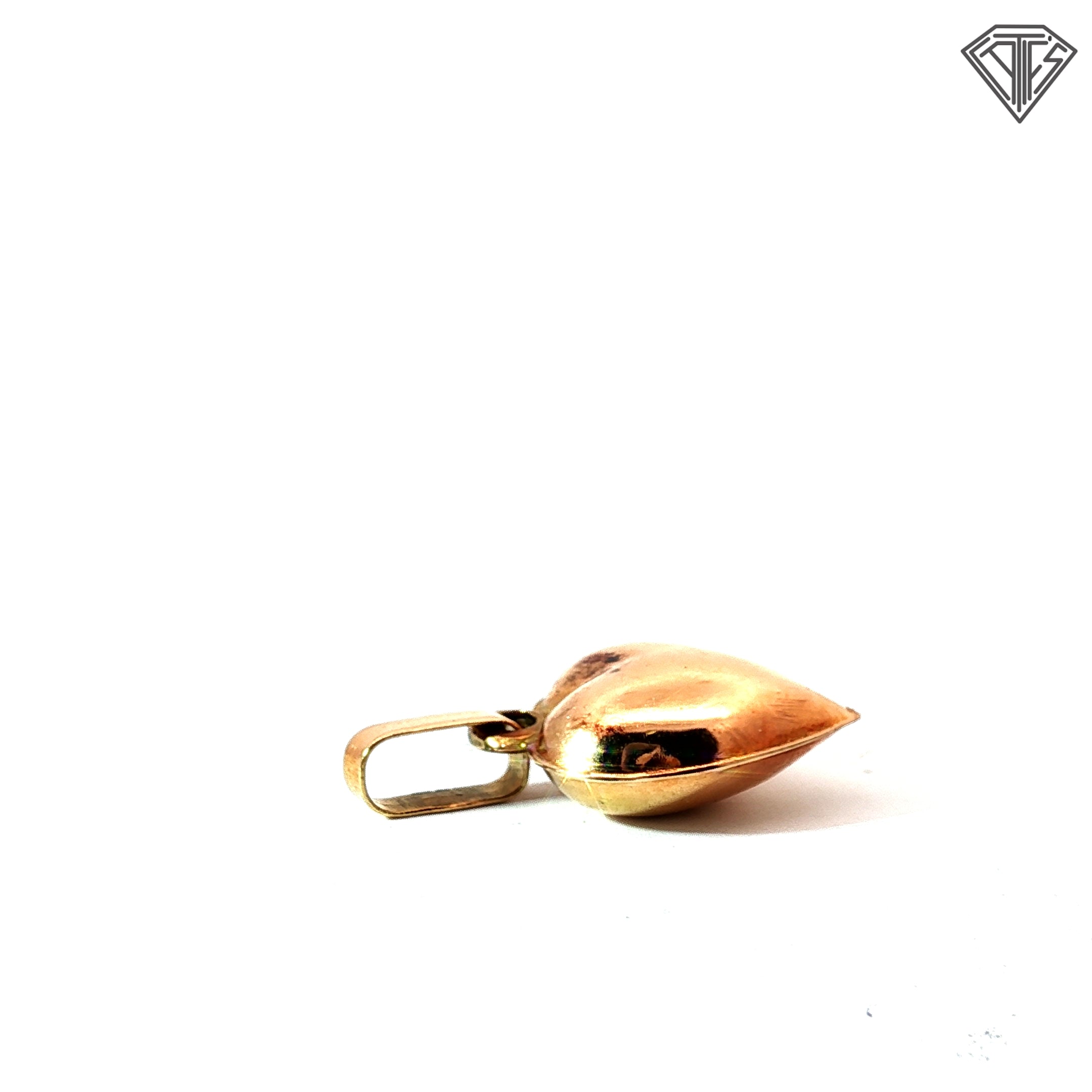 18k Yellow Gold Heart Charm 1.2 gram