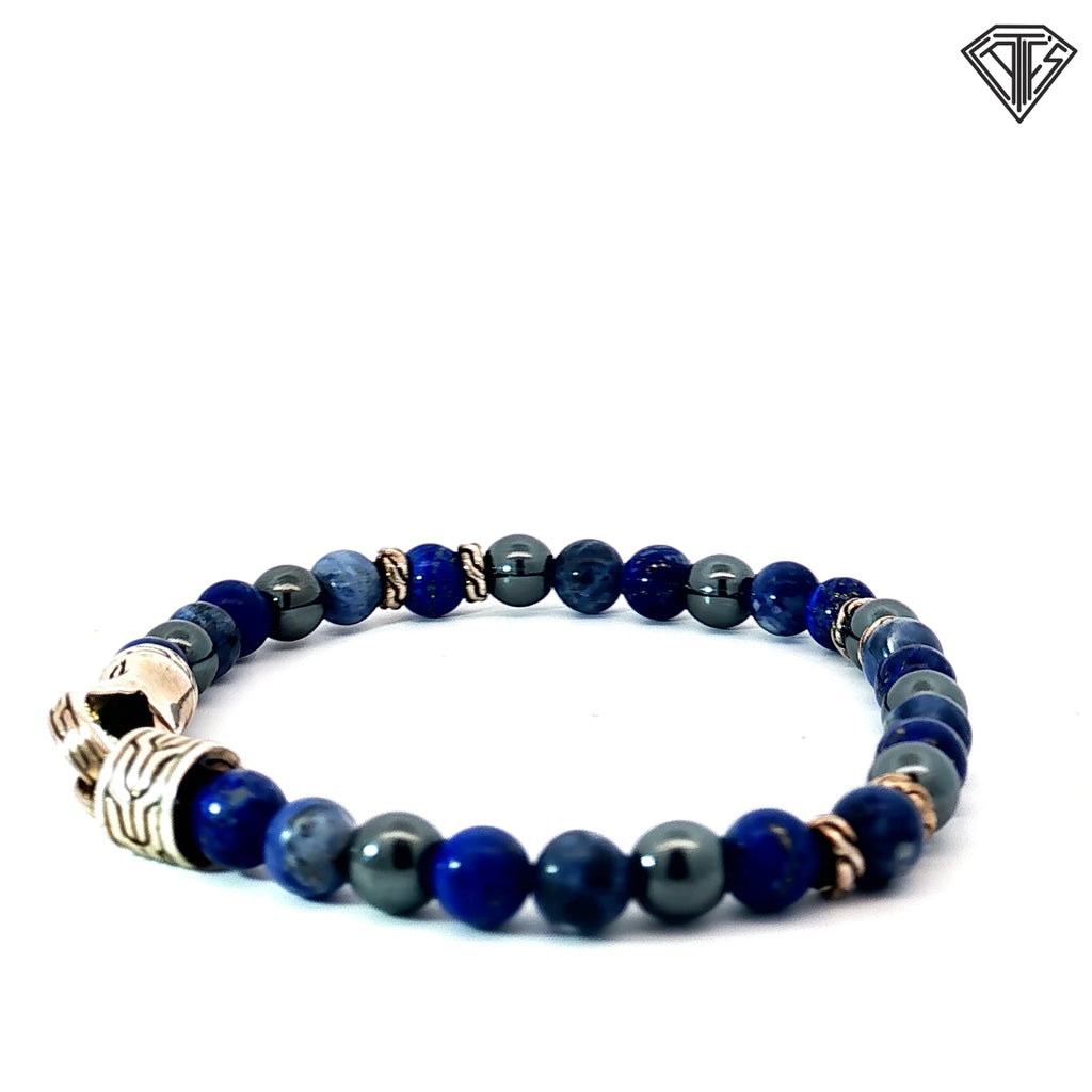 Pre-Loved John Hardy Lapis Lazuli Bracelet 6mm 8"inch