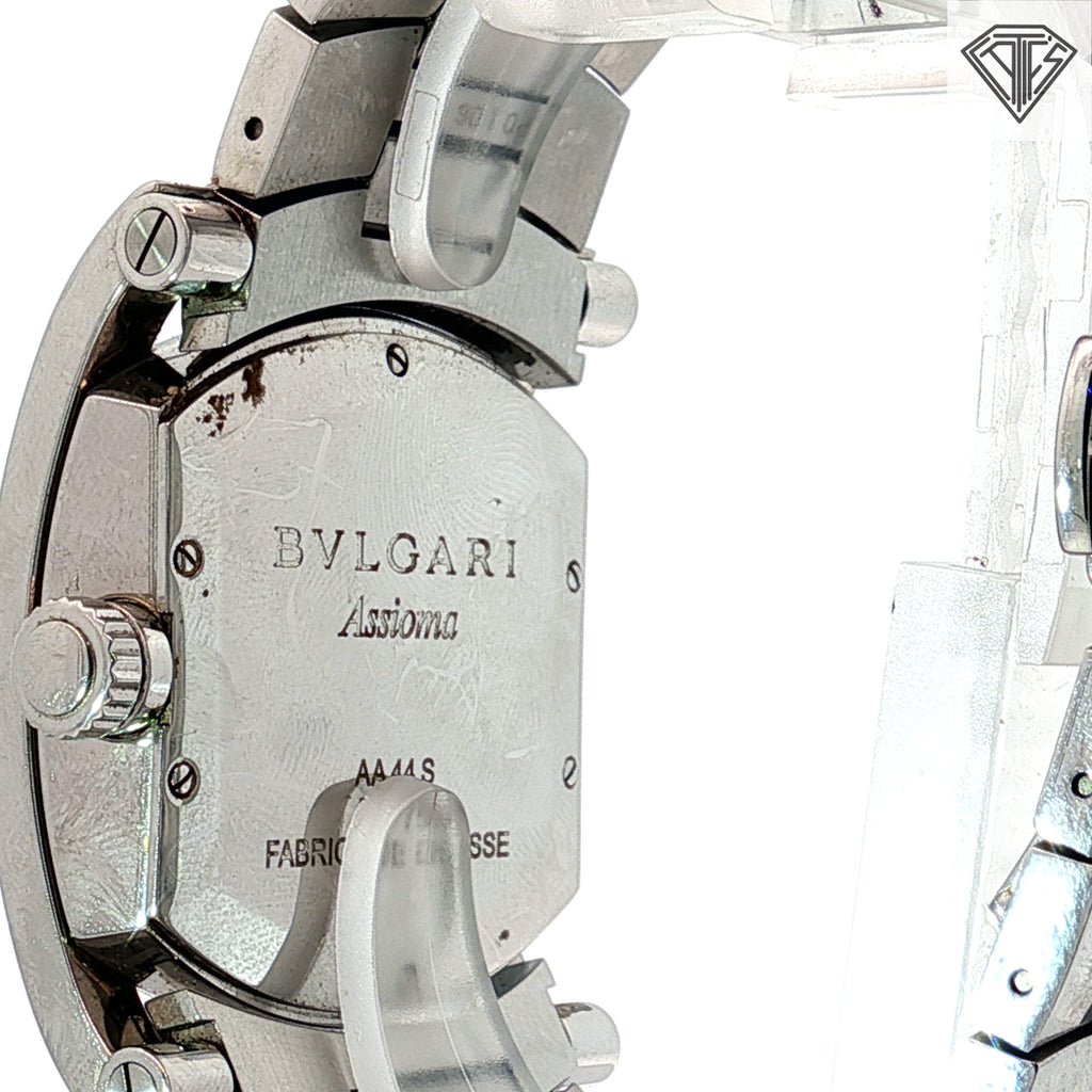 Pre-Owned Bvlgari Assioma Gray Dial Men Watch 34mm/ Automatic/ Steel Band