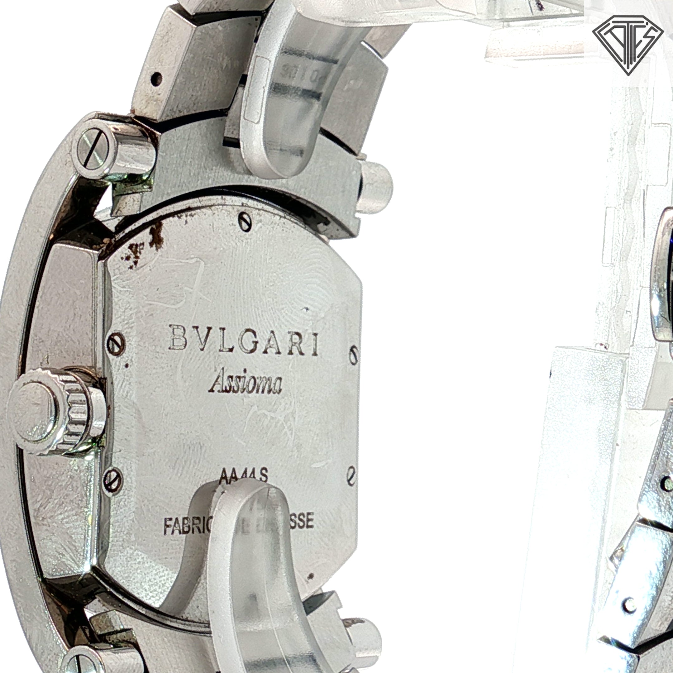 Pre-Owned Bvlgari Assioma Gray Dial Men Watch 34mm/ Automatic/ Steel Band