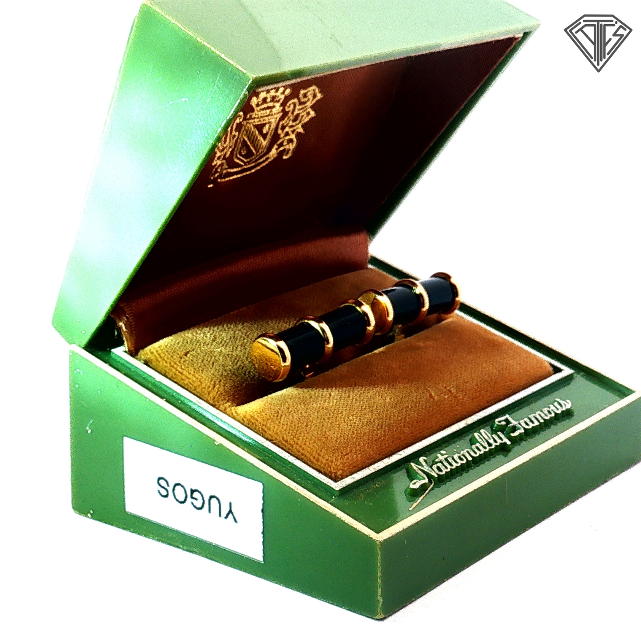 14k Yellow Gold / Onyx Cufflinks