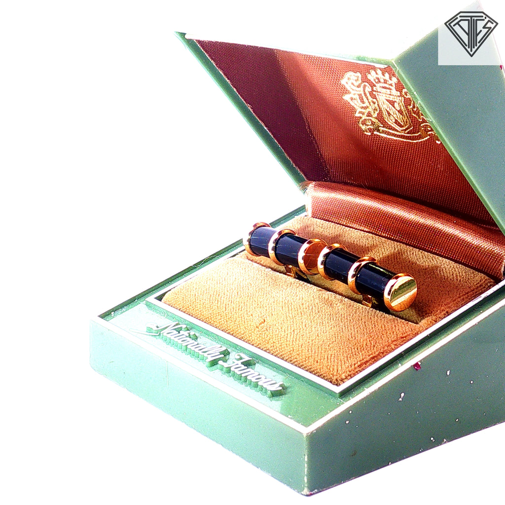14k Yellow Gold / Onyx Cufflinks